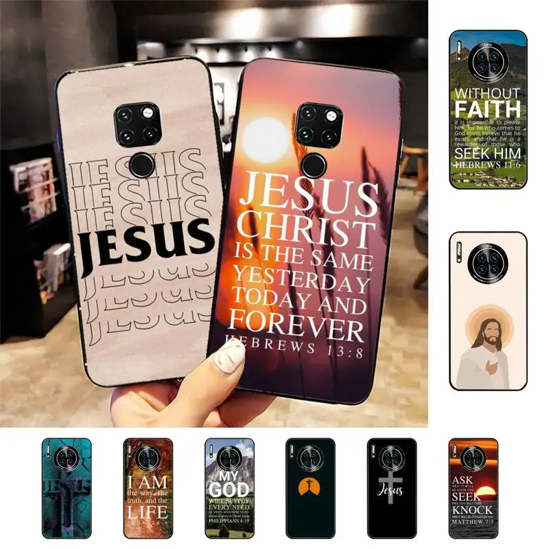 

Bible Jesus Christ Phone Case for Huawei Mate 20 10 9 40 30 lite pro X Nova 2 3i 7se
