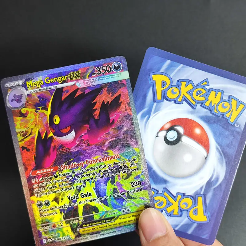 Фото Коллекционные карточки Pokemon DIY: Mega Gengar Ex, Charizard, Umbreon, Greninja, Mew, Giratina, Flash (английская версия) №1