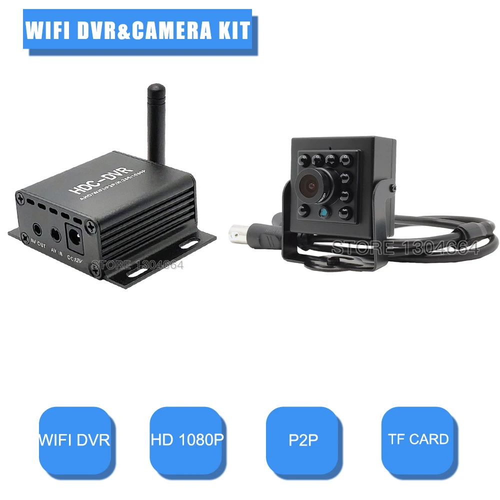 

1080P Mini WIFI DVR&Camera Kit Wireless Surveillance Infrared Wide Angle Night Vision Small CCTV Cameras With DVR Recorder Kit