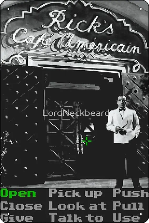 Точечный триллер A Point and Click плакат 8x12 дюймов Забавный металлический жестяной