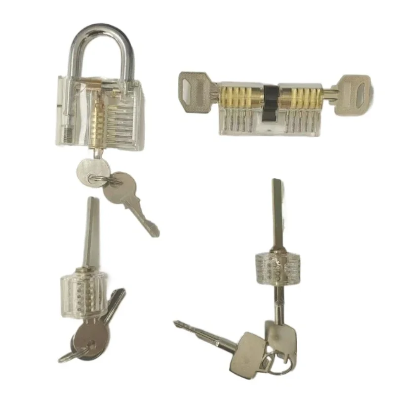 Слесарные прозрачные замки с видимым вырезом мини-тректический вид навесной