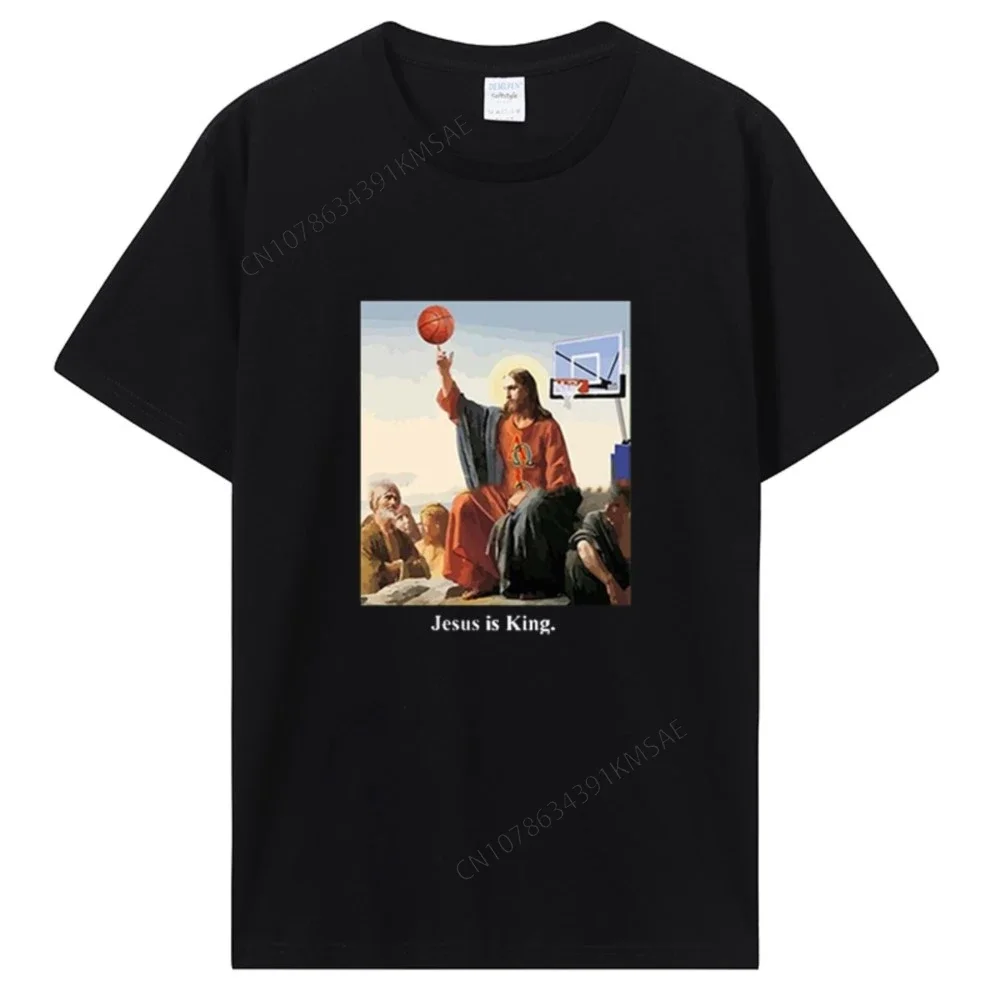 Повседневные мужские футболки с принтом Иисуса Рейза модная мужская футболка в