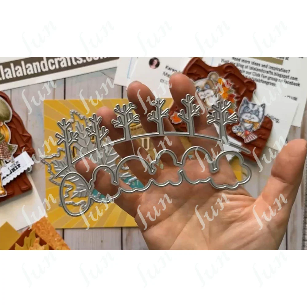 

Winter Tree Frame Metal Cutting Dies for Diy Scrapbooking Decoration Stencil Embossing Template Greeting Card Album Stencils