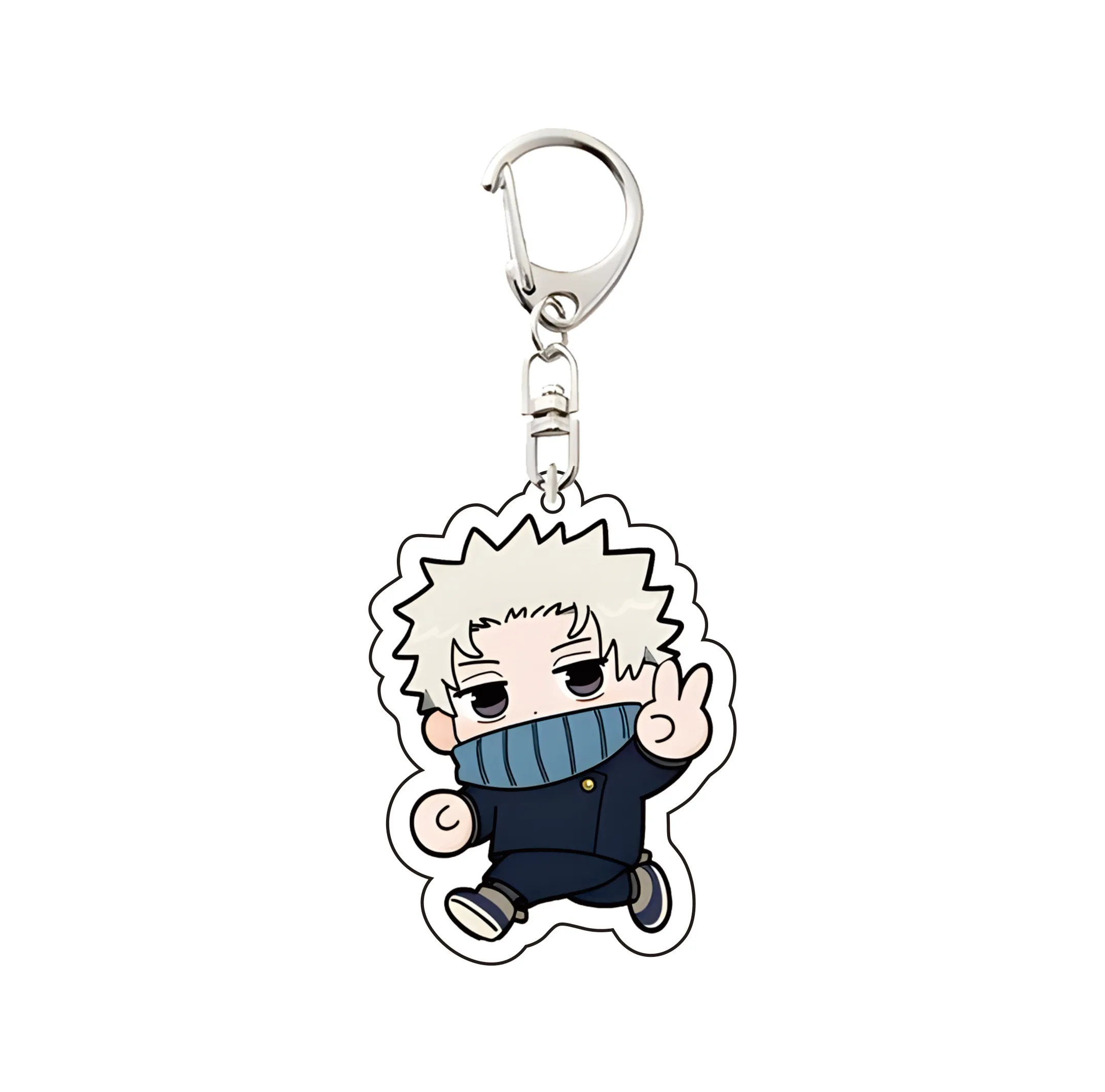 Фото Акриловые брелоки по аниме Jujutsu Kaisen, 6 см, Юдзи/Годжо/Мегуми, украшения для рюкзаков, аксессуары, декор, подарки, изысканные товары №4