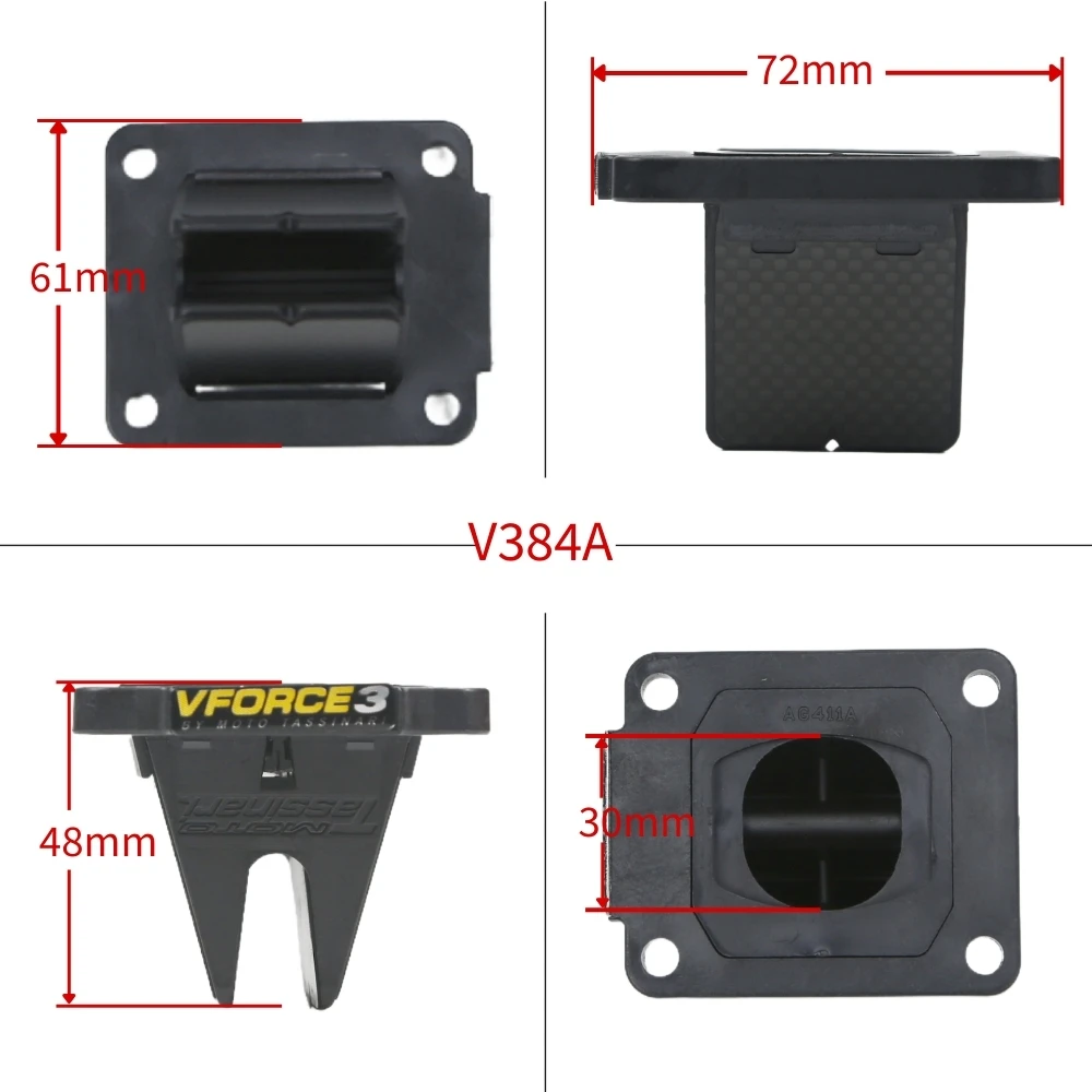Фото Для мотоциклов Kawasaki KX80 KX85 KX100 Suzuki RM100 Modenas Dinamik 125, все годы, герконовый клапан V384A V Force №2