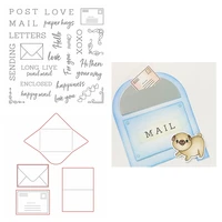 post mail letters love paper hugs cutting dies match clear stamp stencil scrapbook album for card making handcrafts new 2022