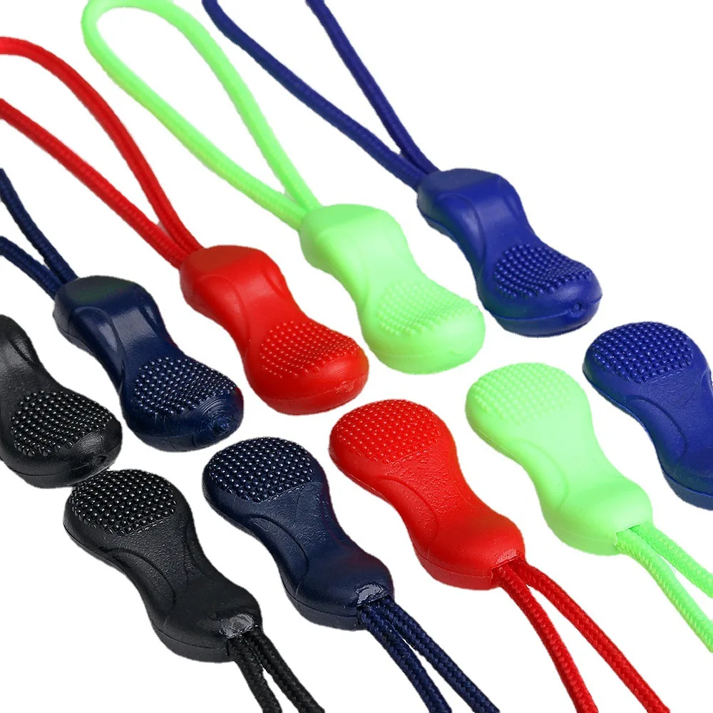 

10/20Pcs Calabash Zipper Pull Puller End Fit Rope Tag Replacement Clip Broken Buckle Fixer Zip Cord Tab Travel Bag Suitcase Tent