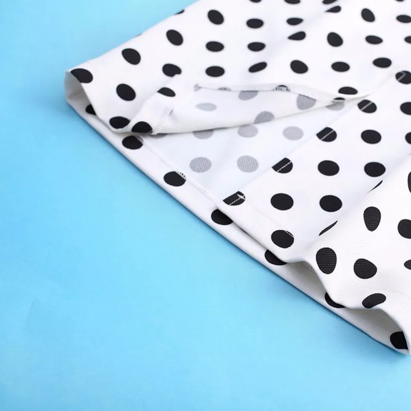 Женская летняя юбка-карандаш в горошек с высокой талией | одежда