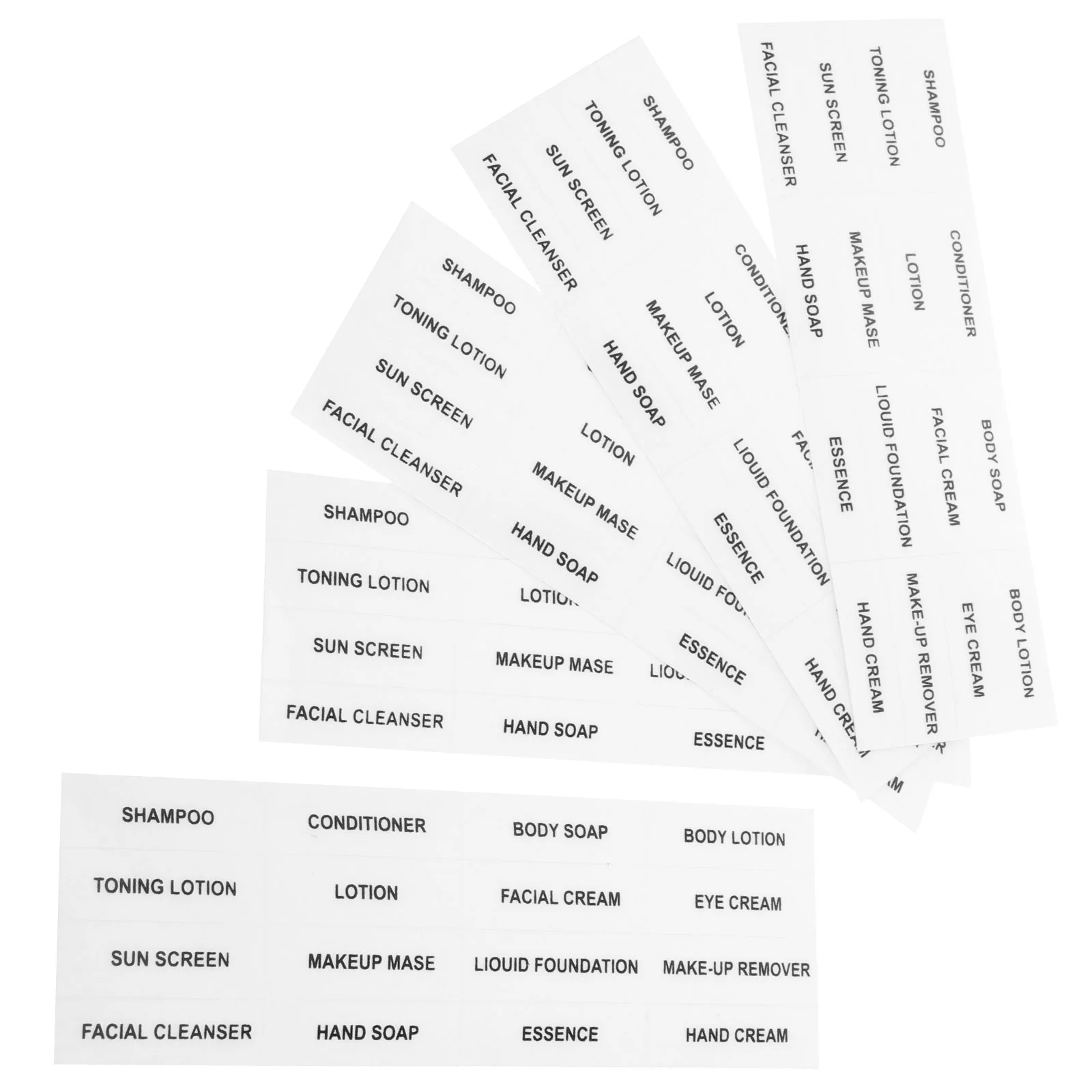 

10 Pcs Impresora De Sticker Self-Adhesive Label Waterproof Pvc Cosmetics Shampoo Bottle Labels Dispenser Stickers Travel
