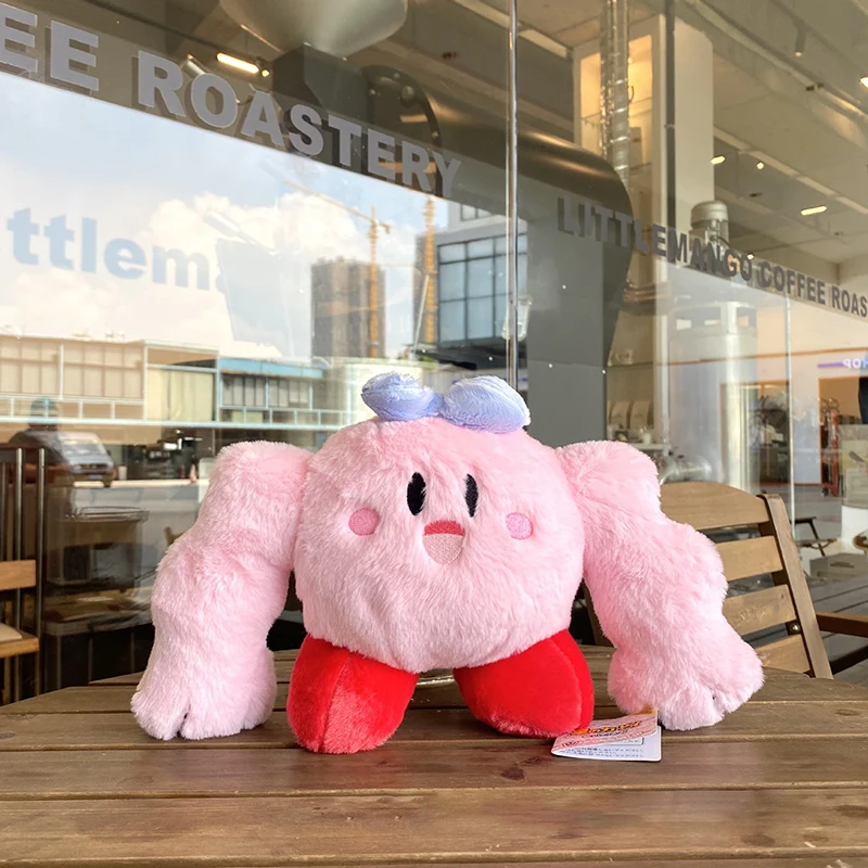 

Плюшевый Кирби с мышцами и звездами, игрушки для спинки, мультяшная Аниме игра, Kirby плюшевый орнамент, плюшевые игрушки для девочек, кавайный...