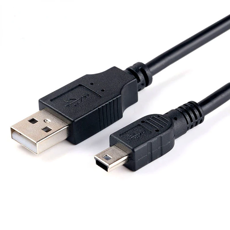 

USB Type A To Mini USB Data Sync Cable 0.5m Cable For Camera MP3 MP4 New 5 Pin B Male To Male Charge Charging Cord Line