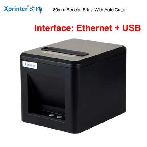 Чековый принтер 80 мм ручной принтер T80A USB/USB + Lan порт принтер с авторезкой POS принтер кухонный принтер