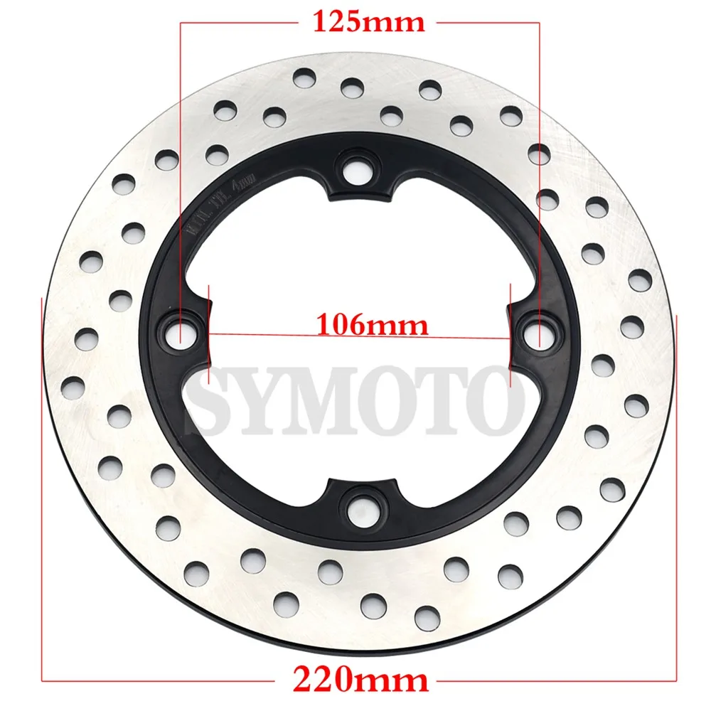 Фото Задний тормозной диск ротор для Honda CB600 Hornet F1/F2/F3/F4/F5/F6 2002-2005 CBR600 CBR600RR 1991-2018 CBR900 CBR900RR 1992-2003 №5