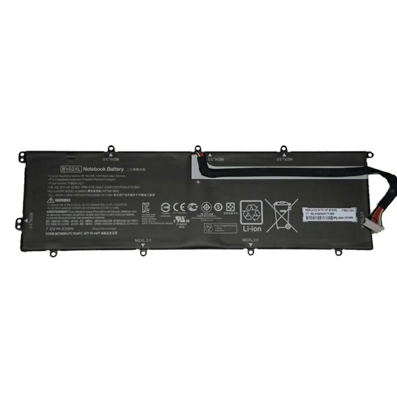 Аккумулятор 7 6 В 33WH BV02XL для HP ENVY X2 съемный 13 775624-1C1 776621-001 фотосессия 13-j050na модель J000N