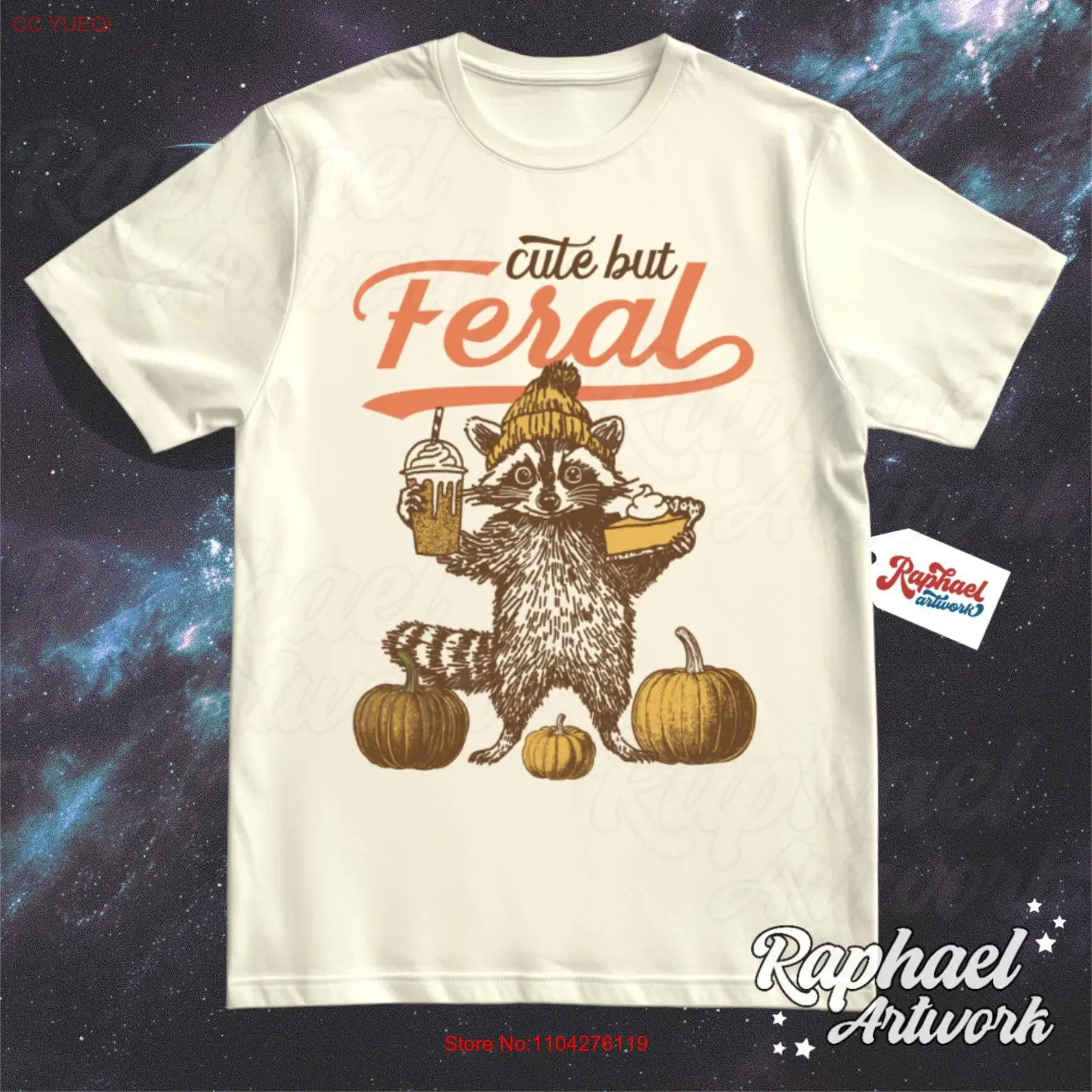Милая но фермерский енот осенняя винтажная футболка в стиле ретро 90-х годов наряд