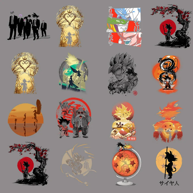 

Dragon Ball Anime Z Goku Iron on Transfers T Shirt Thermo Stickers Clothing Patch Applique Stickers Fashion Print DIY Clothes