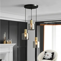 fumi nordic luxury led 3 light glass pendant lights modern lamps for living room bedroom home decor indoor hanging lamp
