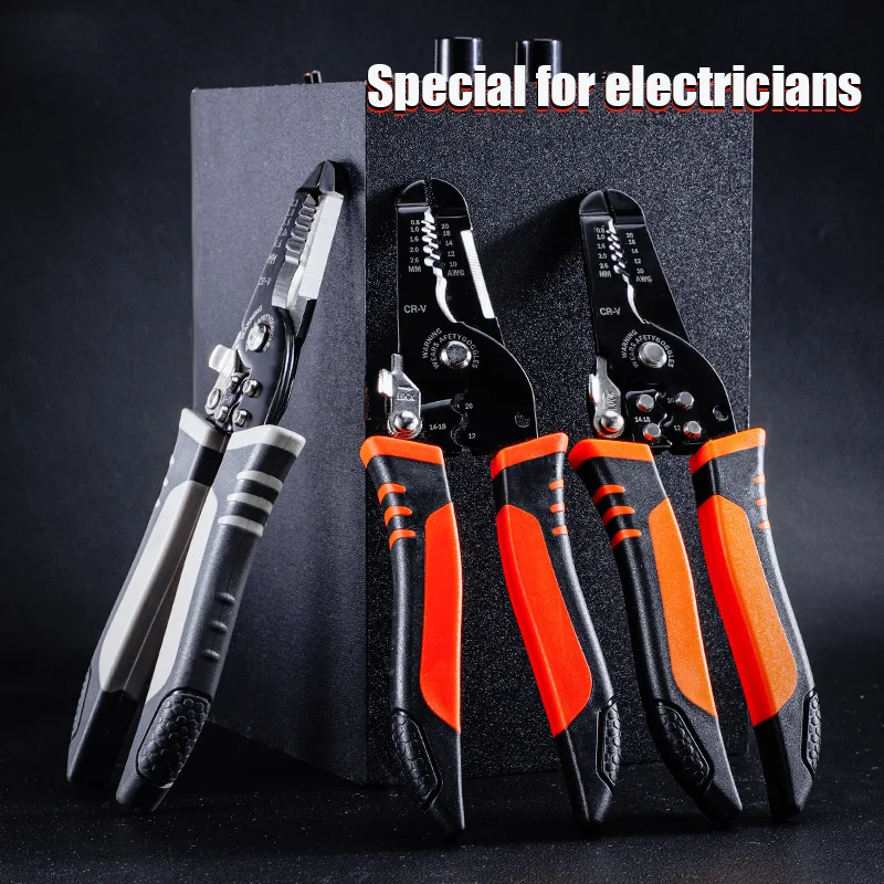 

Wire Set Press Multifunctional Stripper Pliers Cutters Hand Electricity Tool For Peeler Crimping Universal Cable Stripping Wires