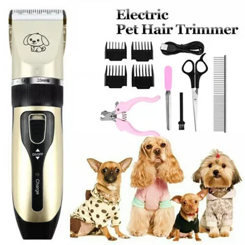 

Pet Dog Hair Clipper Hair Trimmer Puppy Grooming Shaver Accessories Ceramic Blade Recharge Professional