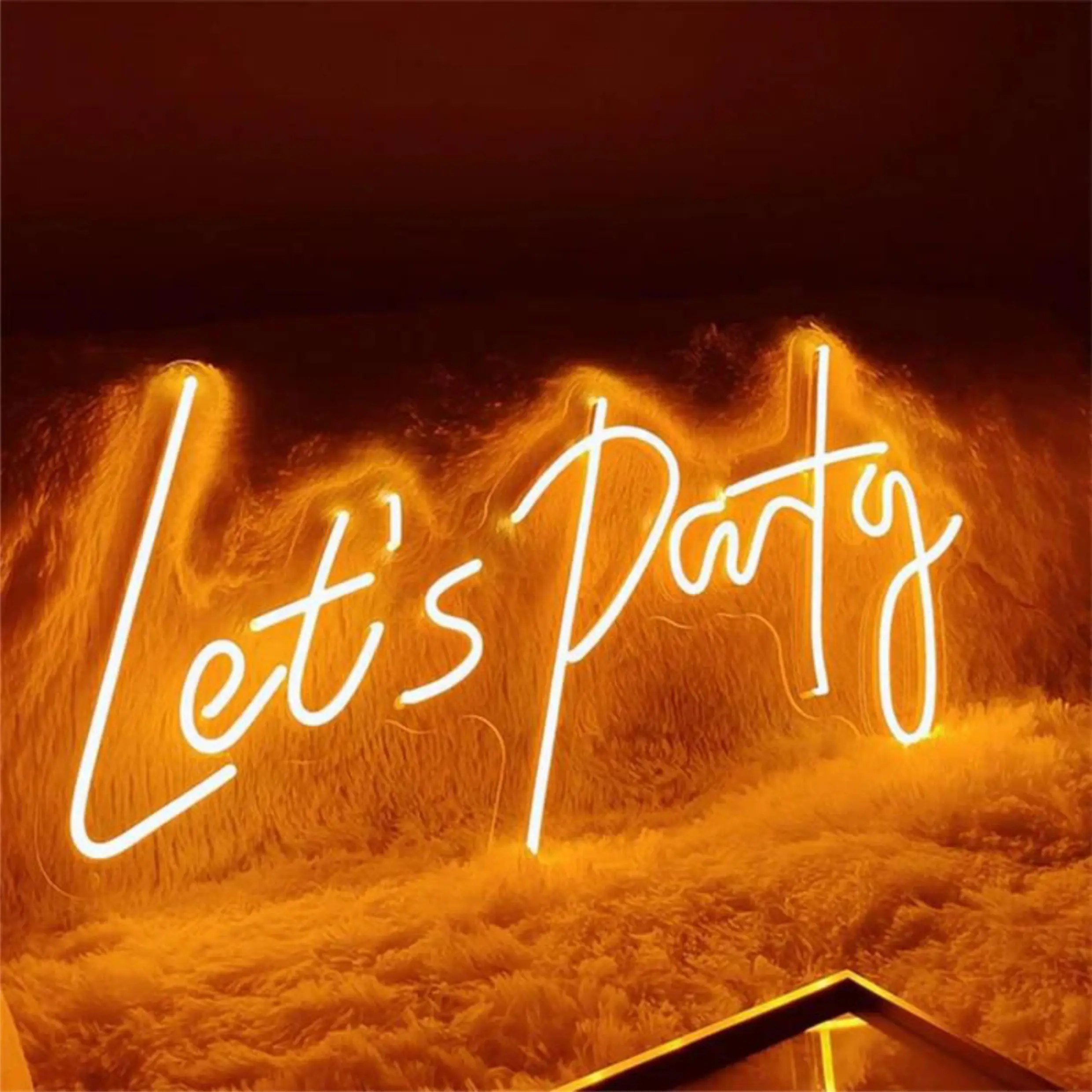 Let's Party Neon Signs,210 Color Combination Light for Party,Birthday,Wedding,Bar with Remote