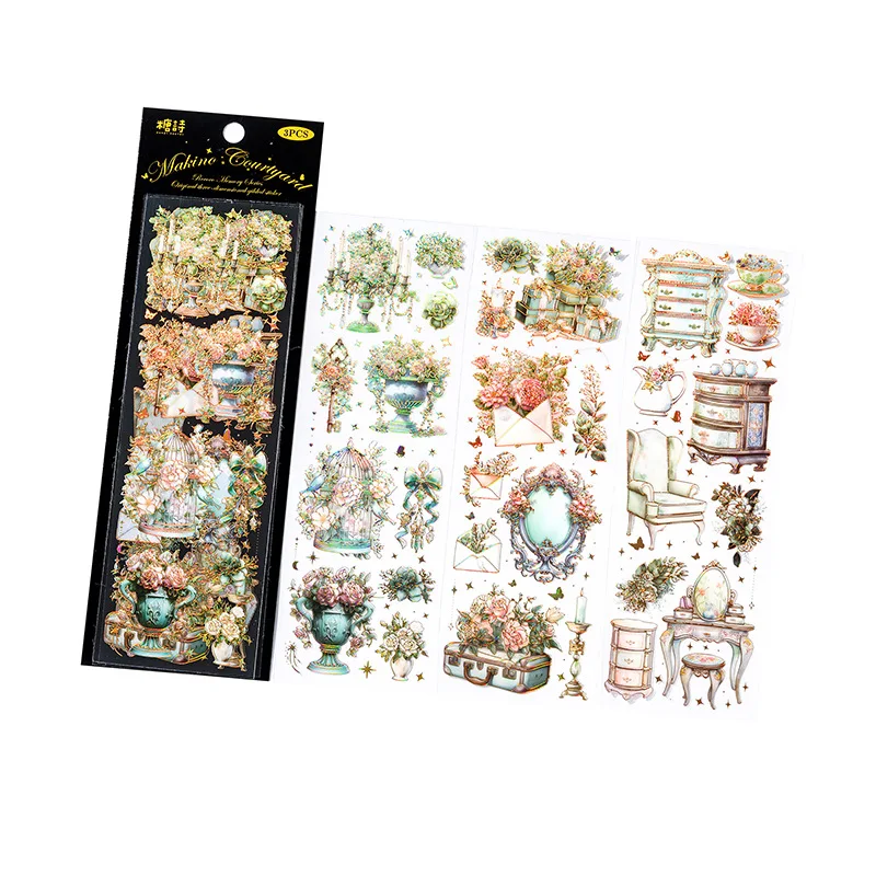 

Набор из 3 декоративных наклеек Mengtai Rococo