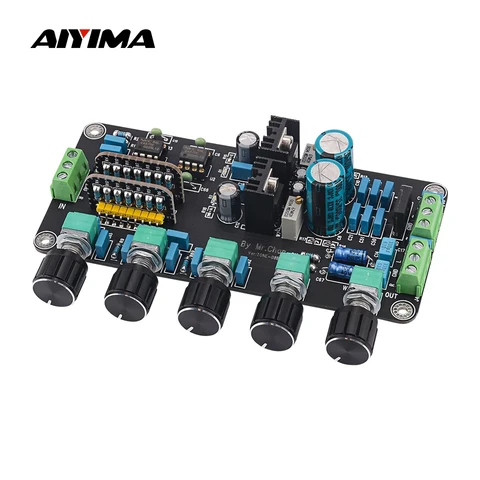 Aiyima PROMPLIMENTO DE TOME A UPC4570C OP AMP AMP TOME DE VOLUME DE VOLUME CONTROL DE VOLUME SUPER OPA2604 AD827JN COM LM317+LM337