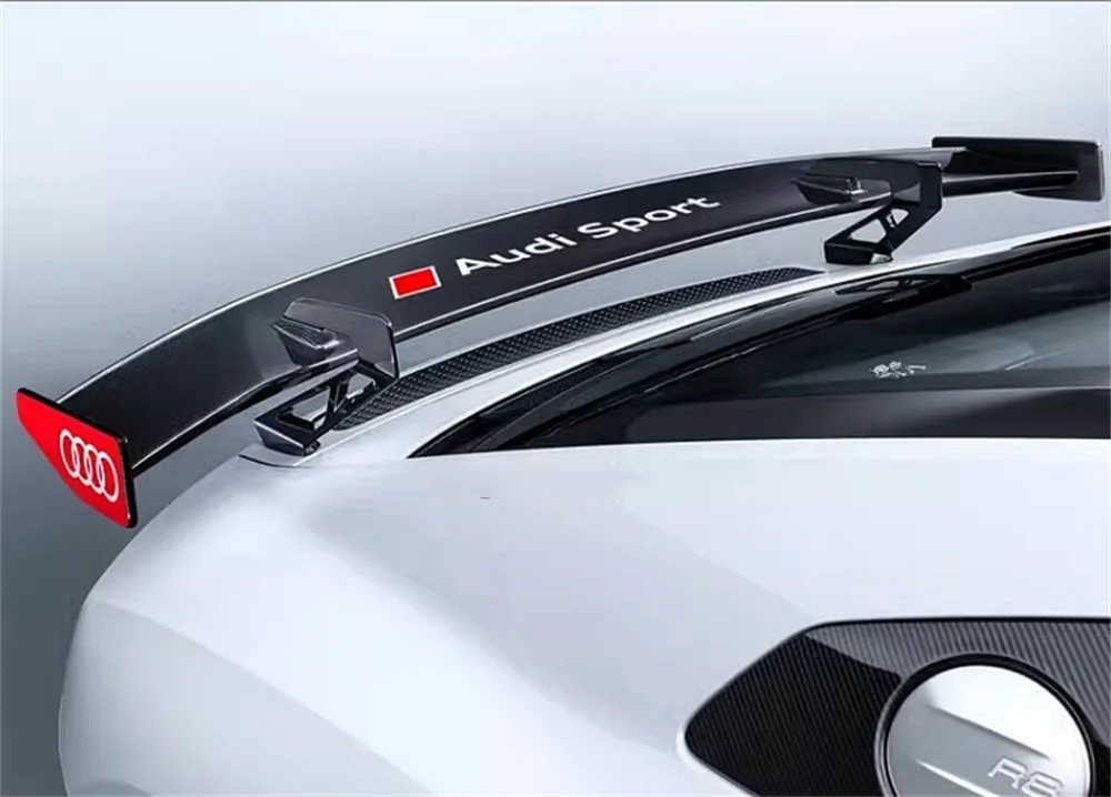 Высококачественный комплект заднего спойлера P-типа из углеродного волокна для