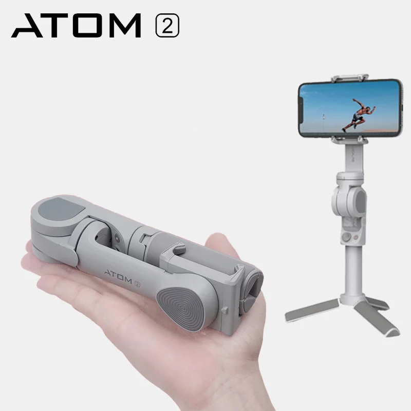 

Snoppa ATOM 2 Smartphone Gimbal 3-Axis Auto Foldable Handheld Stabilizer Phone Holder Tripod Selfie Stick for Phone Gopro