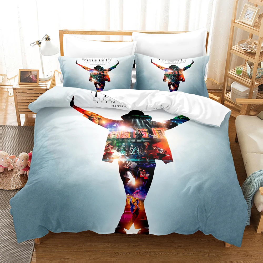 

Michael Jackson Bedding Set Single Twin Full Queen King Size Michael Joseph Jackson Bed Set Aldult Kid Bedroom Duvetcover Sets 2