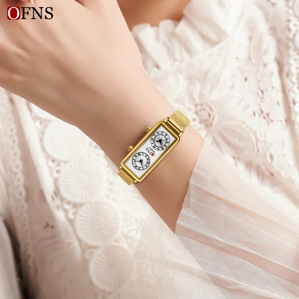 Мужские водонепроницаемые кварцевые часы с календарем на стальном ремешке