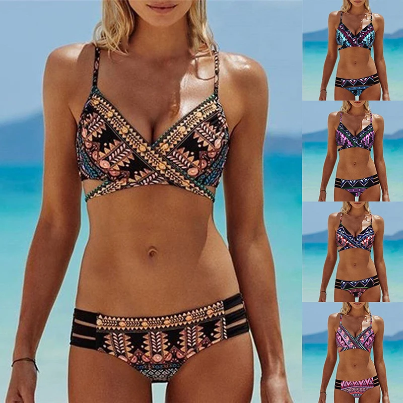 

2020 Sexy Bandage Biquini String Strappy Swim Wear Bathing Suit Swimsuit Beachwear Swimwear Women Brazilian Bikini