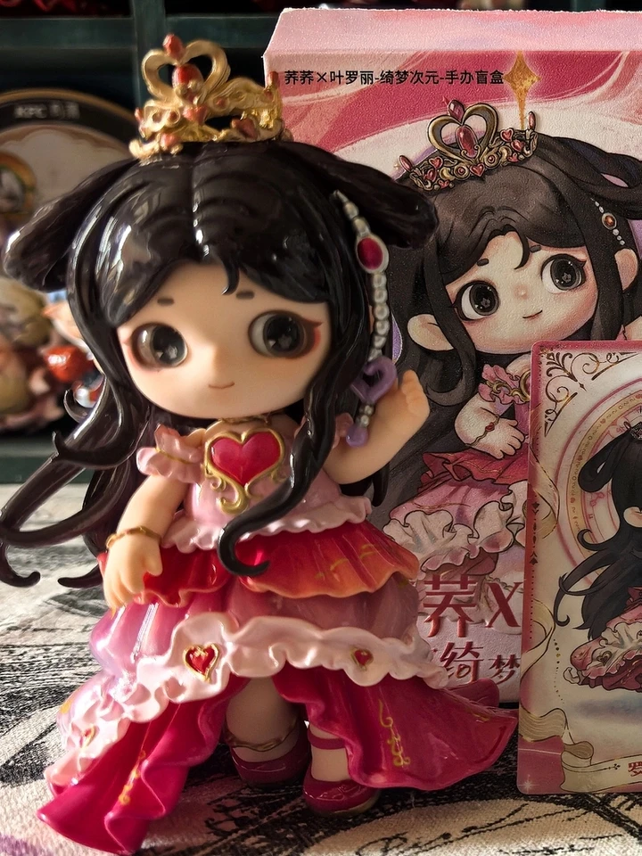 Оригинальная коллекционная фигурка HEYONE Black Play Buckwheat Leaf Luo Li Qi Meng Dimension, ручной работы, в формате сюрприз-бокса, из серии «Ледяная принцесса Ло Ли». (art.: 3920dcbe5bf85) - 3920dcbe5bf85
