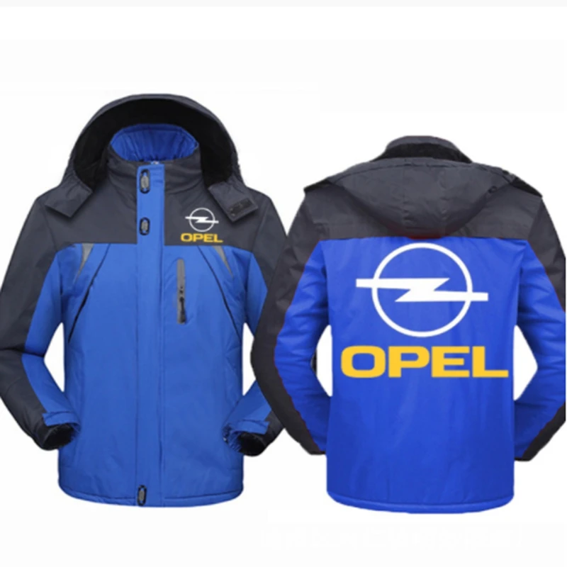 

New Winter Mens OPEL Car Logo Jackets Thicken Windbreaker Waterproof Warm Outdoor Couples Cold-Proof Mountaineering Coats