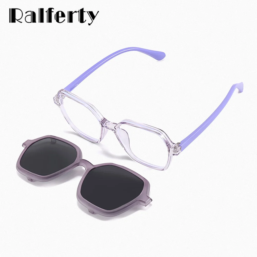 Детские солнцезащитные очки Ralferty 2025 детские поляризационные UV400 TR90 шестигранные