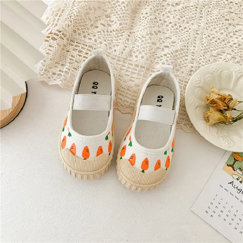Kids Sneakers Girls Shoes Children Sneakers Cute Sweet Canvas Casual Shoes Fashion Soft Flats Girls Toddler Girls Shoes 21-32 enlarge