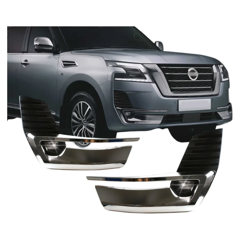 Фото Комплект для модернизации передних противотуманных фар для NISSAN PATROL 2020-2021: фары, переключатель и проводка №1