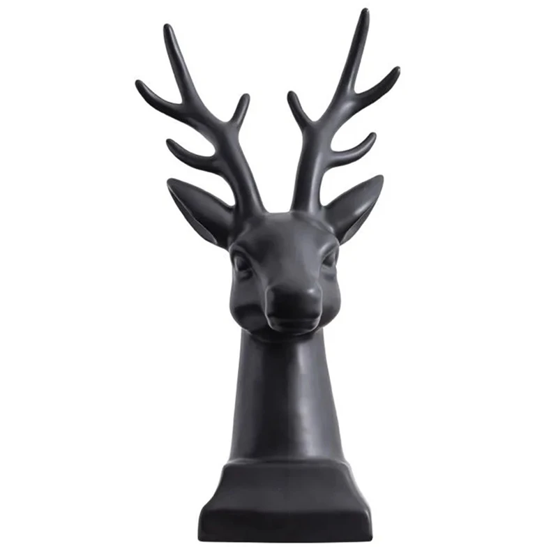 

Practical Creative Ceramic Sculptures Deer Figurine Home Decoration Nordic Home Furnishings Ceramic Crafts Decorations