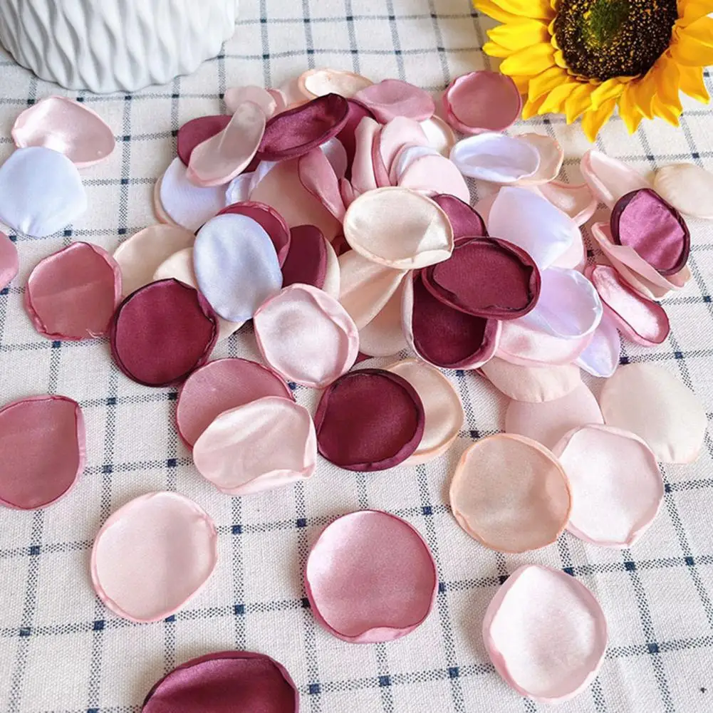 

Simulation Flower Petals 200Pcs Novel Attractive High Gloss Artificial Flower Petals DIY Wedding Party Decoration for Party