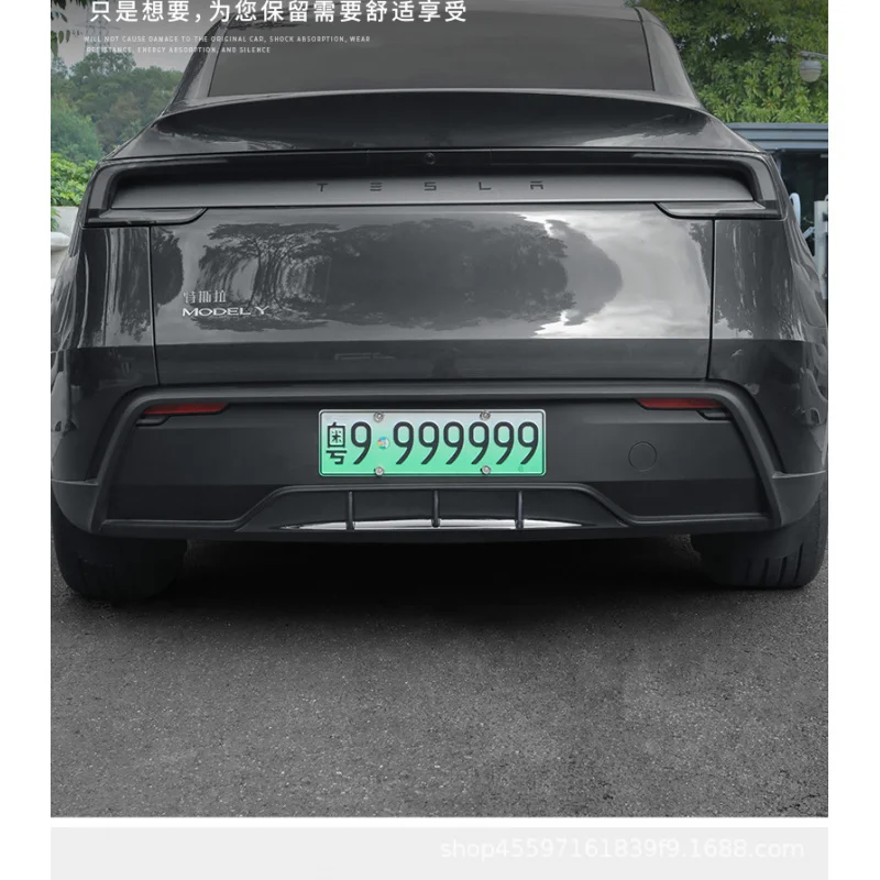 Фото Задний диффузор-сплиттер (накладка) для Tesla Model Y 2025 Juniper, нижняя накладка на задний бампер, спортивный декор, внешние аксессуары №4