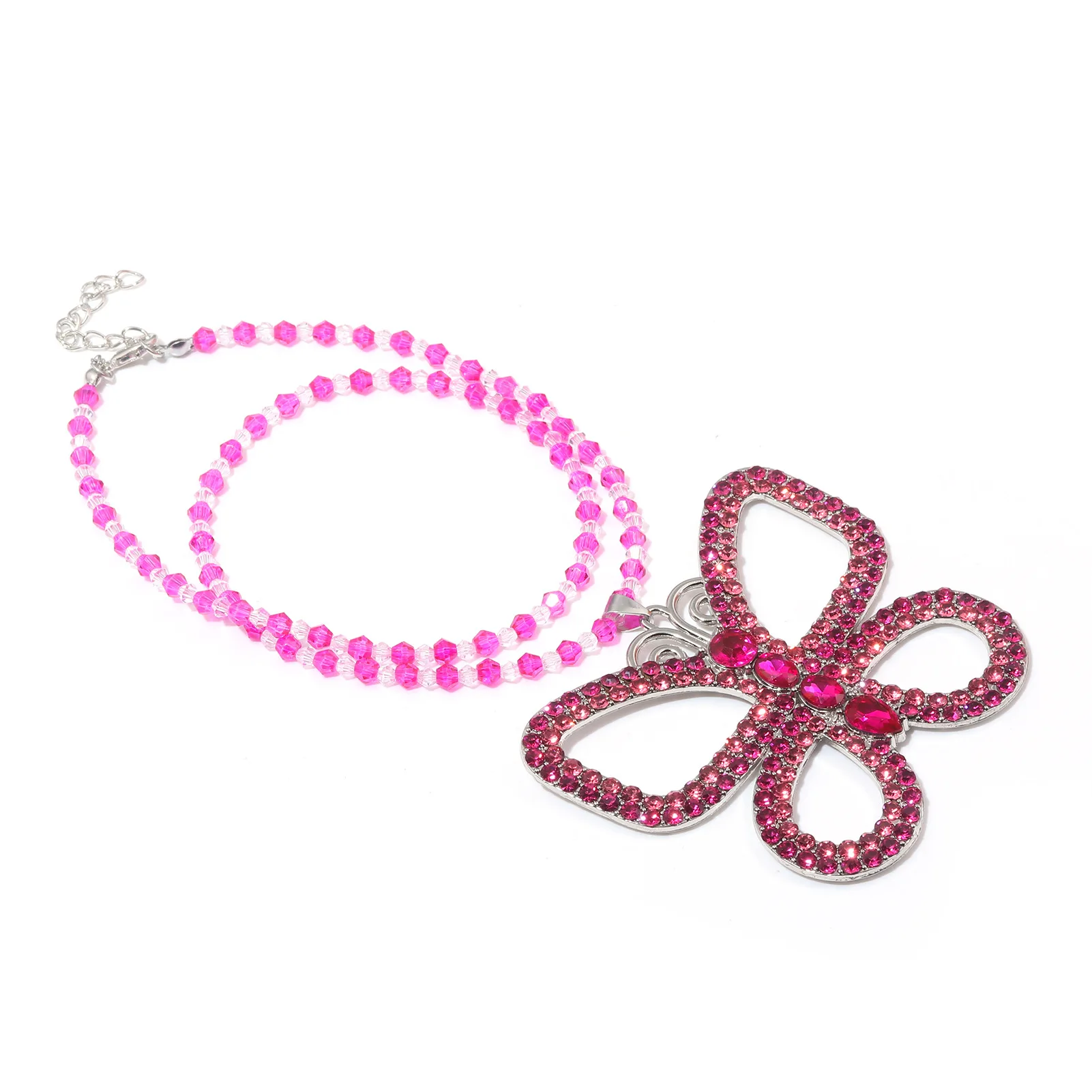 Зеленый большой бант для девочек кулон с драгоценными камнями преувеличенное