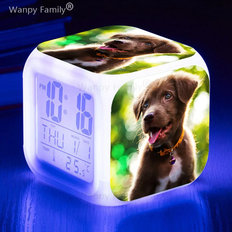 Kids Room Touch Sensing Night Lights Color Change Digital Alarm Clock For Children's Birthday Gift
