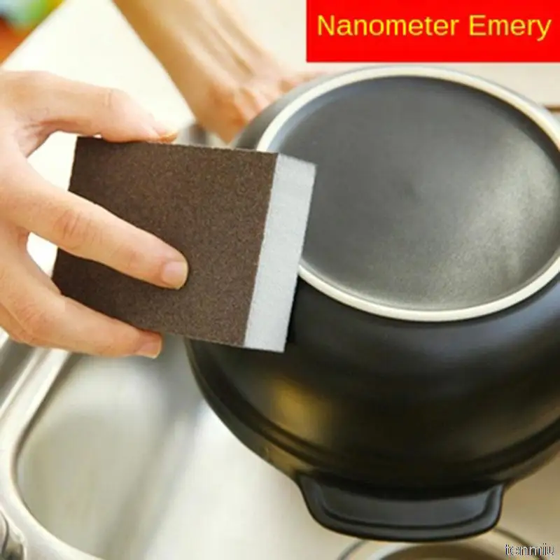 

tenmiu Nano Emery Sponge Mop Strong Decontamination Cleaning Brush Mop Kitchen Washing Bowl Pot Removing Dirty Cn(origin) 5858