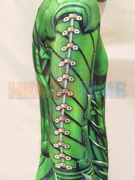 Зеленый костюм гоблина из спандекса для косплея комбинезон супергероя мужчин и