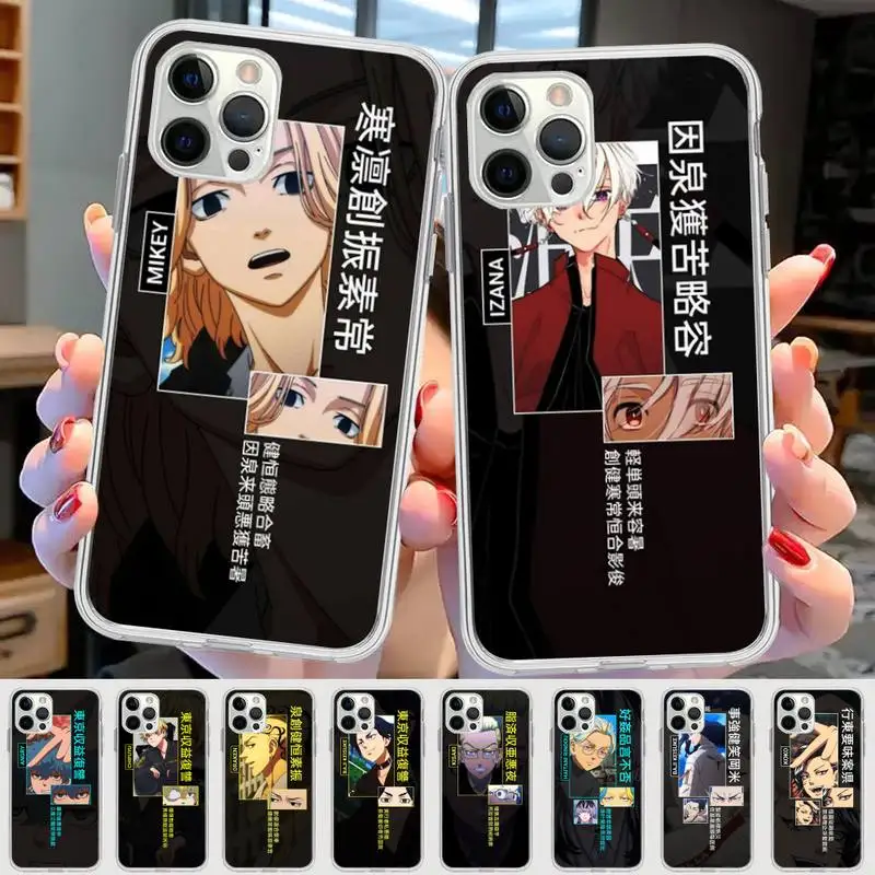 

Yinuoda Japanese Anime Tokyo Revengers Phone Case for iPhone 11 12 13 Mini Pro Max 8 7 6 6S Plus X 5 SE 2020 XR XS Case shell