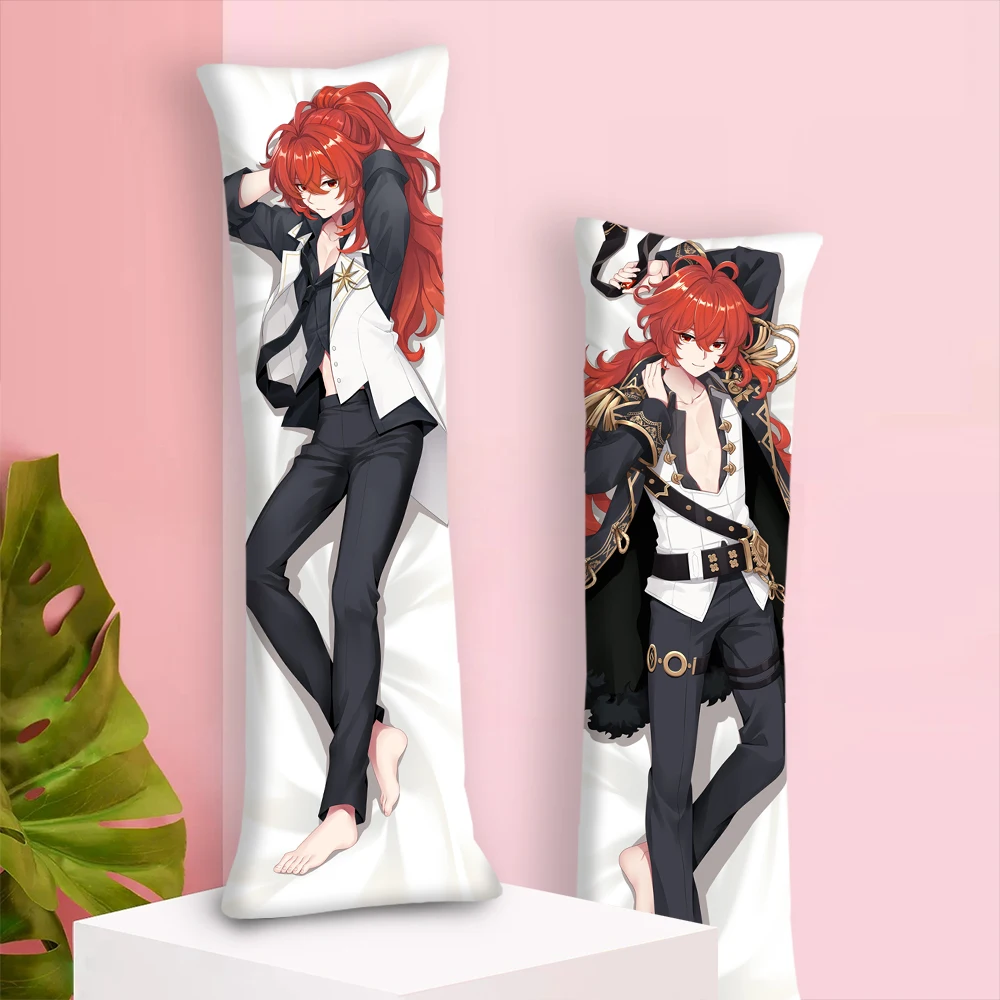 

Mini Dakimakura Small Body Pillow Genshin Impact Dulic Wendy 13X40Cm Room Bedding Decoration Game Periphery