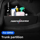 Органайзер для перегородки багажника автомобиля для BMW F10 F11 F18 F15 F16 F25 F26 F30 F31 F35 F39 F48 F49 G01 G02 G08 G20 G28 G30 G11 X1X2X3 X5 X6 7 серии Сумка для хранения с фланелетом, автомобильные аксессуары