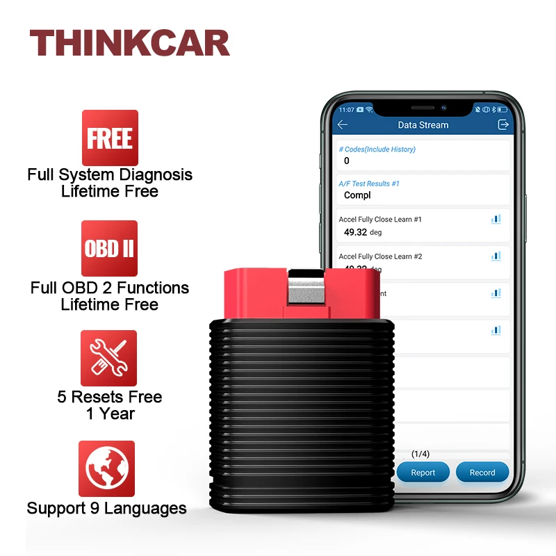 Диагностический сканер для всех автомобилей THINKCAR PRO Obd2 инжектор | Автомобили и