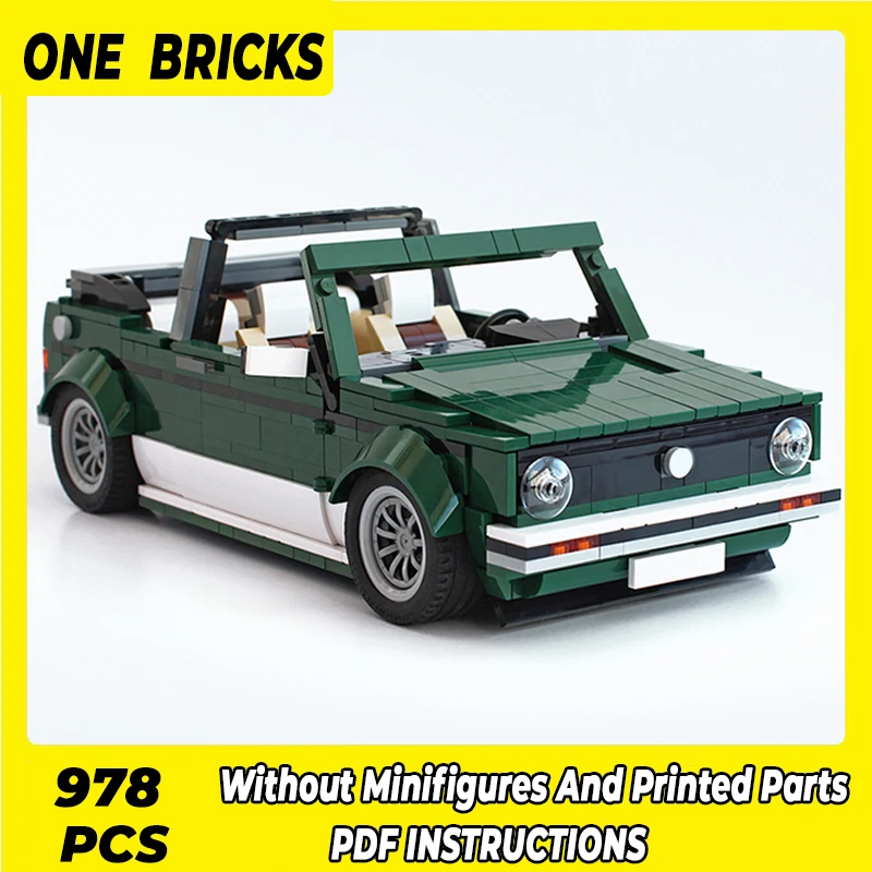 

Moc Building Blocks Car Series Model Golf MK1 10242 Technical Bricks DIY Assembly Construction Toys For Childr Holiday Gifts