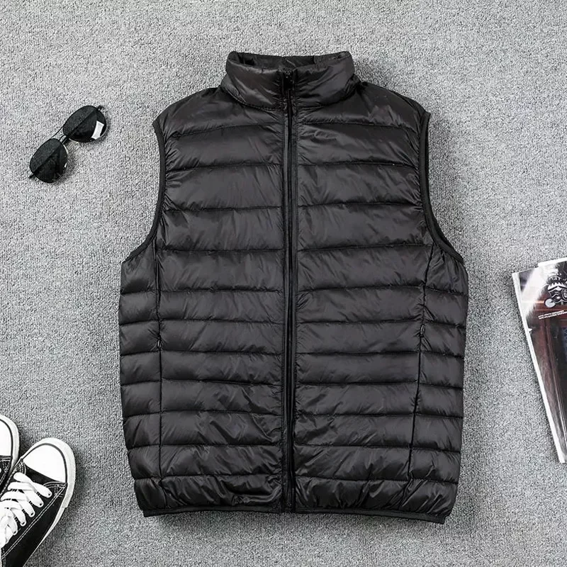2022New Men Duck Down Vest 2021 Coat Ultralight Sleeveless Puffer Vest Jacket ultra thin warm lightweight down jacket Waistcoat