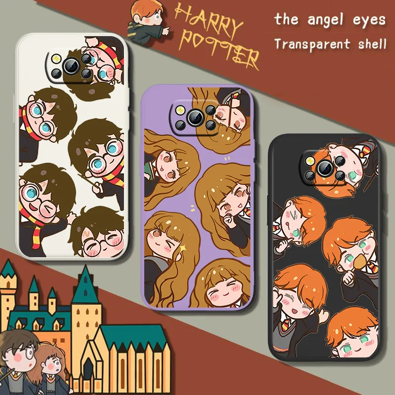 

Cute Potterr Protagonist Harryy Phone Case For XiaoMi POCO X2 X3 X4 GT NFC Pro M3 M4 Pro F3 F4 GT C3 C31 C40 Liquid Rope Soft